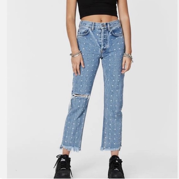 Carmar Emelia Astra Rhinestone Jeans - Picture 1 of 8